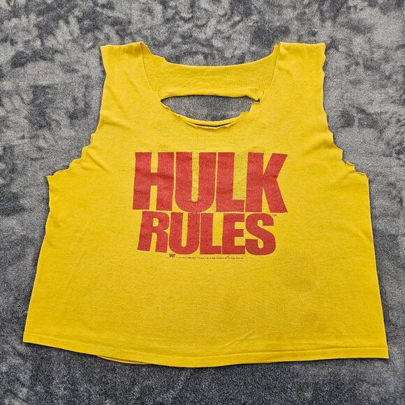 unbranded Tops - Vintage  Hulk Hogan  T-Shirt tank top Unisex no size HULK RULES no tags WWF